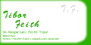 tibor feith business card